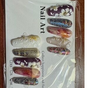 Press‎ On Nails Nail Art Designs False Nail Tips Full Cover Manicure